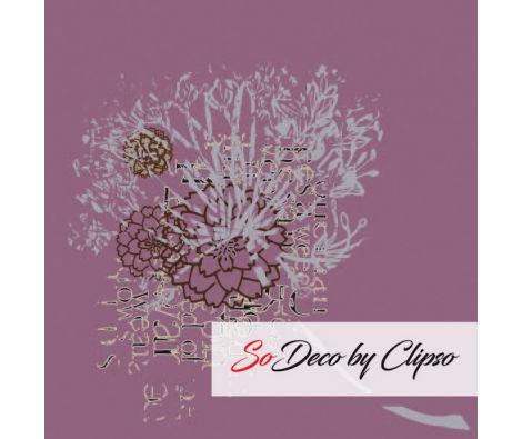 Clipso - BR Fleur D'ail Fond Prune