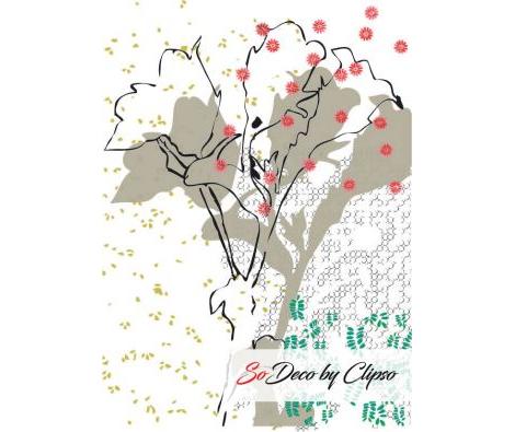 Clipso - BR Fleur Au Trait Noir