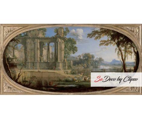 Clipso - RMN Grand Palais Paysage composé avec ruines antiques 89-001682