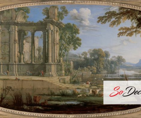 Clipso - RMN Grand Palais Paysage composé avec ruines antiques 89-001682