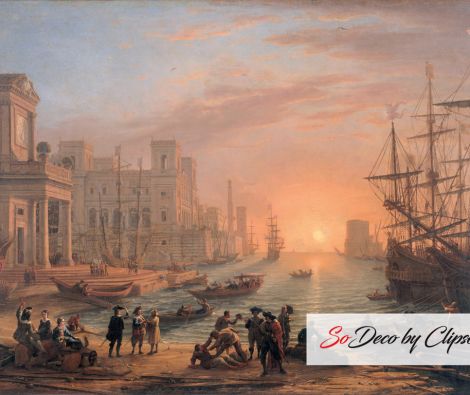 Clipso - RMN Grand Palais Port de mer au soleil couchant 05-529184