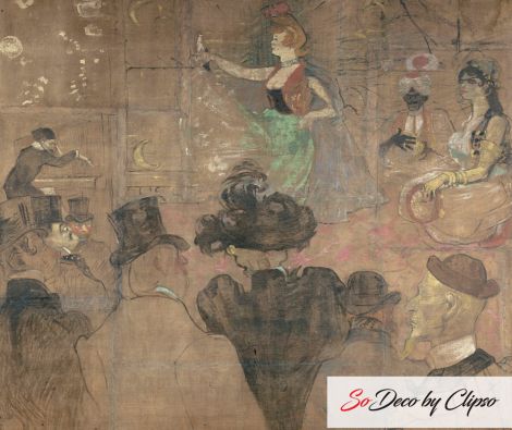 RMN Panneau pour la baraque de la Goulue, à la Foire du Trône à Paris 93-000971-02