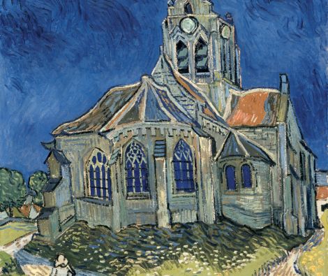 Clipso - RMN Grand Palais L'église d'Auvers-sur-Oise 00-028593