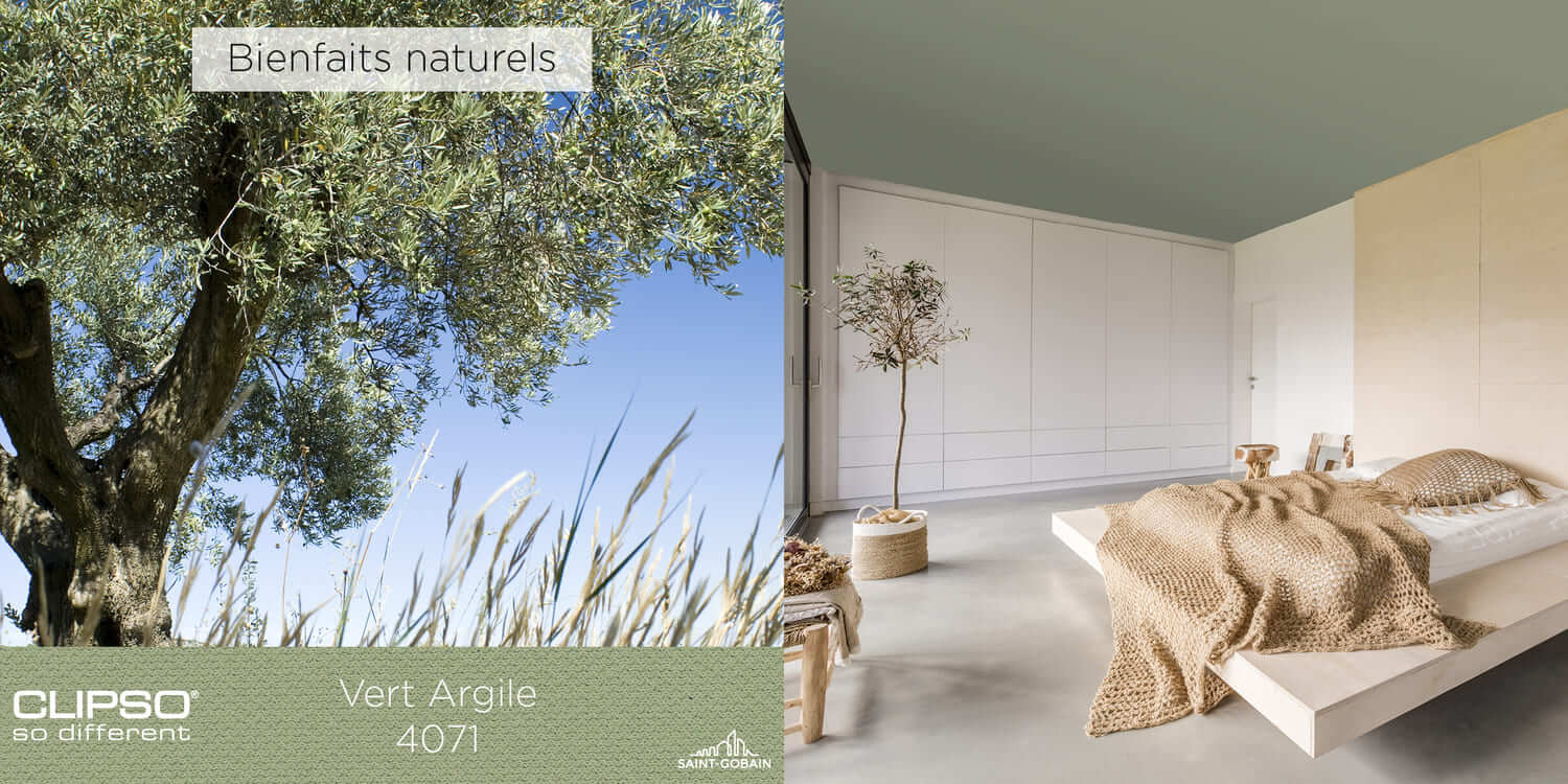 4071 - VERT ARGILE : Une teinte douce et naturelle qui crée une atmosphère cosy et apaisante dans n’importe quelle pièce.