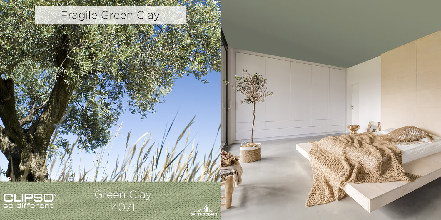 Ref. 4071 - VERT ARGILE: A soft, natural shade that creates a cosy, relaxing atmosphere in any room.