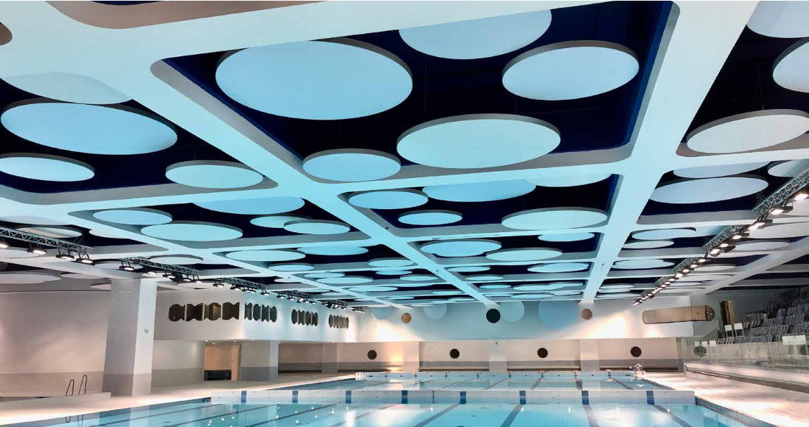 Louis II of Monaco pool stadium after renovation.